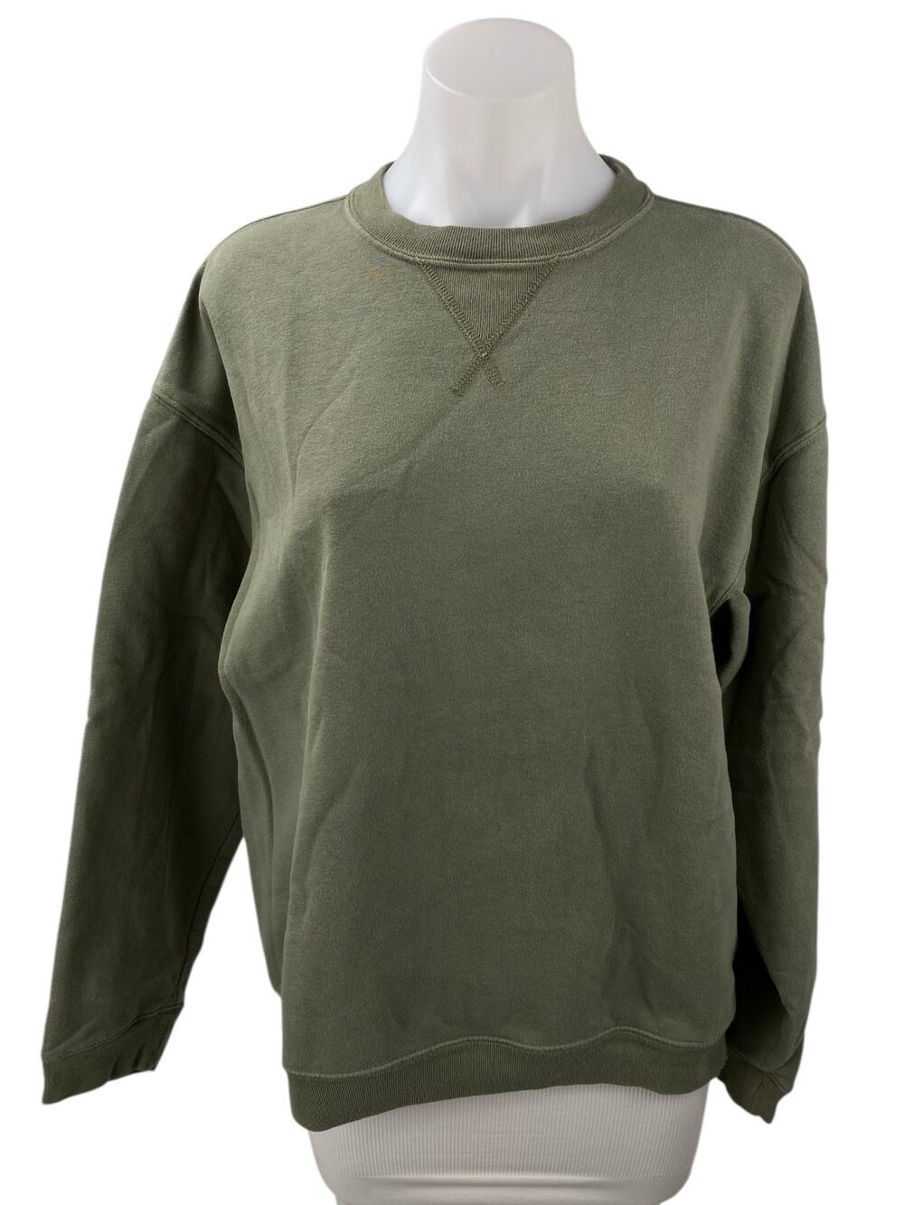 GAP Womens Green Crew Neck Long Sleeve Oversized Sweatshirt Sweater Top Size S